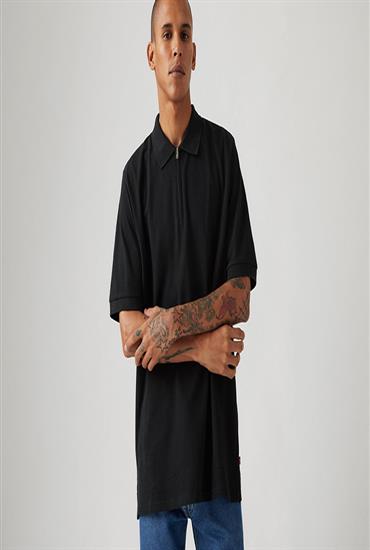 POLO ZIP - MINERAL BLACK